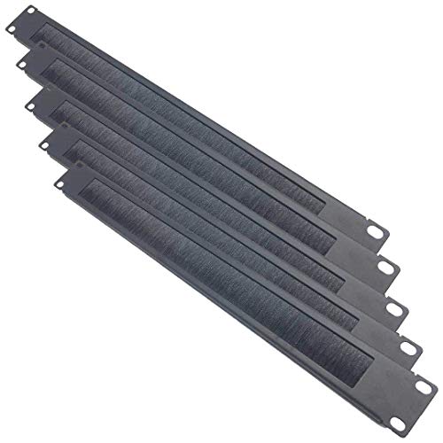 5er-Pack 1U Kabelmanager Kabelhalterung Horizontal Rack Mount Cable Management Strip Panel für 48,3 cm Server Rack oder Netzwerkschrank 5er-Pack 1U Kabelmanager Kabelhalterung Horizontal Rack Mount Cable Management Strip Panel für 48,3 cm Server Rack oder Netzwerkschrank von QiaoYoubang