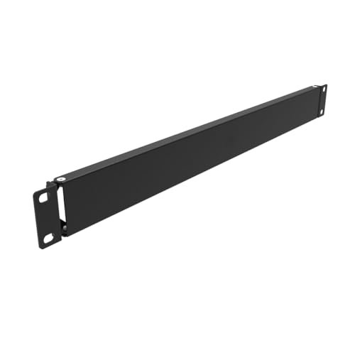 QiaoYoubang 1U Scharnier-Rohling-Panel – Metallfüller, blanko, Rack-Montage-Panel für 48,3 cm (19 Zoll) Rackmontage (1U Blanko-Panel) von QiaoYoubang
