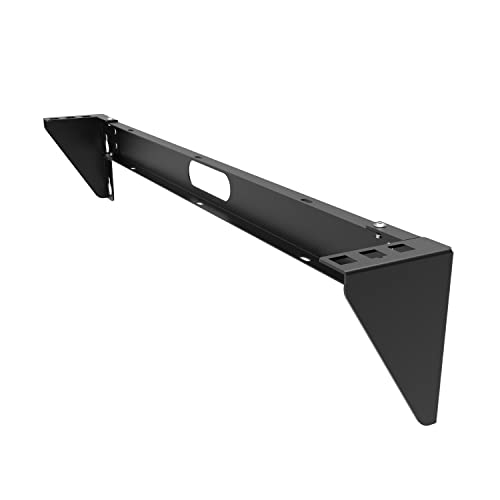 QiaoYoubang 1U Vertikale Wandhalterung – Faltbare Patchpanel-Halterung für 48,3 cm (19 Zoll) Netzwerkgeräte inkl. Hardware von QiaoYoubang