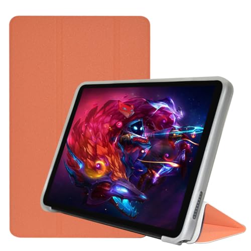 Qiawum Funda Schutzhülle für ALLDOCUBE iplay50 Mini Pro NFE 21,3 cm (8,4 Zoll) Tablet-PC, PU-Leder, mit weicher TPU-Rückseite, Orange von Qiawum