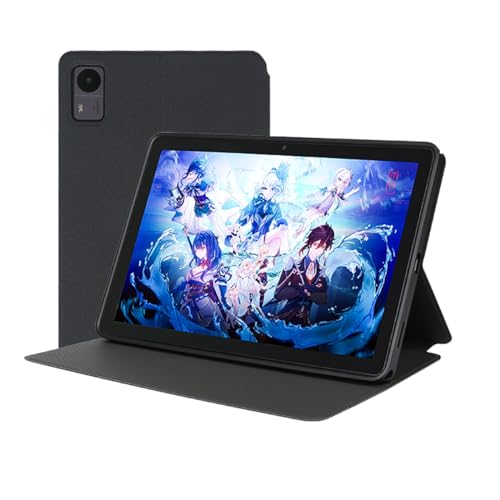 Qiawum Schutzhülle mit Standfunktion für Chuwi Hi10 XPro 2023 Tablet 10,1 Zoll (25,7 cm), PU-Leder, schlankes Design, mehrere Betrachtungswinkel, mit automatischer Wake-/Sleep-Funktion, von Qiawum