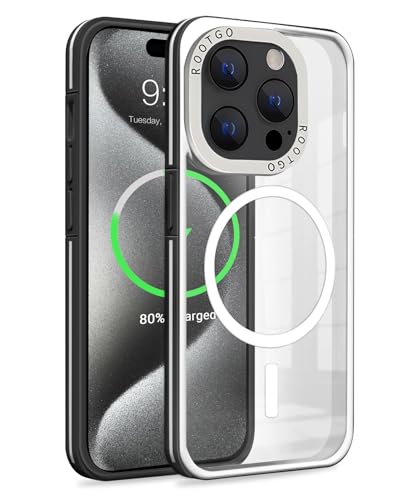 Qidoe für iPhone 15 Pro Hülle für Mag-Safe, Magnetische Handyhülle 15 Case 6,1 Zoll Stoßfest Kratzfest Schutzhulle Cover für iPhone 15 Pro Case, Schwarz von Qidoe