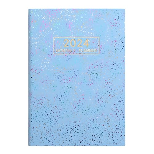 Qiebenav A5 Größe Monatsplaner Tagesindex 2024 Englisch Agenda Notizbuch Dazzling Starlight für effizientes Zeitmanagement, Ziel, Blau, A5 Qiebenav A5 Größe Monatsplaner Tagesindex 2024 Englisch Agenda Notizbuch Dazzling Starlight für effizientes Zeitmanagement, Ziel, Blau, A5 von Qiebenav
