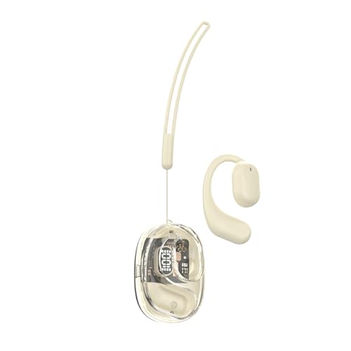Qiebenav Kleinere Verzögerung, Bluetooth-kompatible Kopfhörer, geringer Stromverbrauch, 1 Set, kabellose Kopfhörer, Geräuschunterdrückung, Ohrbügel-Design, Kopfhörer für Haut von Qiebenav