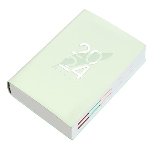Qiebenav Monatliches Layout-Organizer, elastischer Verschluss, Tagebuch, Agenda, Notizbuch, verdickte, starke Bindung, klarer Liniendruck, glattes Schreiben, 400 Seiten, Markierungsband, Hellgrün Qiebenav Monatliches Layout-Organizer, elastischer Verschluss, Tagebuch, Agenda, Notizbuch, verdickte, starke Bindung, klarer Liniendruck, glattes Schreiben, 400 Seiten, Markierungsband, Hellgrün von Qiebenav