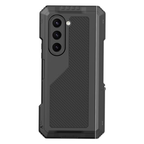 Qiebenav Stoßfeste Handyhülle Doppelschutz für Galaxy Z Fold 5g Kratzfest Stoßfest Robustes Scharnier mit verstecktem Schwarz Qiebenav Stoßfeste Handyhülle Doppelschutz für Galaxy Z Fold 5g Kratzfest Stoßfest Robustes Scharnier mit verstecktem Schwarz von Qiebenav