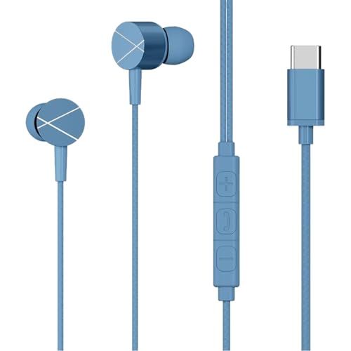 Qiebenav Wired Control Earbud Stereo Earphone In-Ear Bass Wired Headphone with Distortion-free Noise Reduction Line Control Phone Accessories Blue Qiebenav Wired Control Earbud Stereo Earphone In-Ear Bass Wired Headphone with Distortion-free Noise Reduction Line Control Phone Accessories Blue von Qiebenav