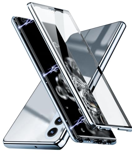 QiiStar 360 Grad Hülle für Samsung Galaxy A55 5G,Handyhülle mit eingebautem Displayschutz Full Cover Case Starke Magnete Metallrahmen Transparent gehärtetes Glas Schutzhülle - Titan Blau QiiStar 360 Grad Hülle für Samsung Galaxy A55 5G,Handyhülle mit eingebautem Displayschutz Full Cover Case Starke Magnete Metallrahmen Transparent gehärtetes Glas Schutzhülle - Titan Blau von QiiStar