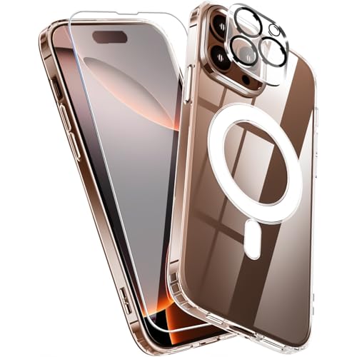 QiiStar Case für iPhone 16 Pro Max Hülle für MagSafe,Transparent Handyhülle mit schutzfolie & Kameraschutz Stoßfest Weiche TPU Silikon Schutzhülle iPhone 16 ProMax Cover - Durchsichtig QiiStar Case für iPhone 16 Pro Max Hülle für MagSafe,Transparent Handyhülle mit schutzfolie & Kameraschutz Stoßfest Weiche TPU Silikon Schutzhülle iPhone 16 ProMax Cover - Durchsichtig von QiiStar