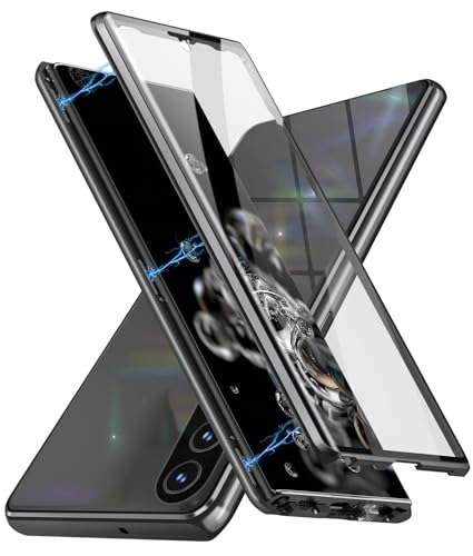 QiiStar Hülle für Samsung Galaxy A35 5G,360 Grad Handyhülle mit eingebautem Displayschutz Full Cover Case Starke Magnete Metallrahmen Transparent gehärtetes Glas Schutzhülle - Titan Schwarz QiiStar Hülle für Samsung Galaxy A35 5G,360 Grad Handyhülle mit eingebautem Displayschutz Full Cover Case Starke Magnete Metallrahmen Transparent gehärtetes Glas Schutzhülle - Titan Schwarz von QiiStar