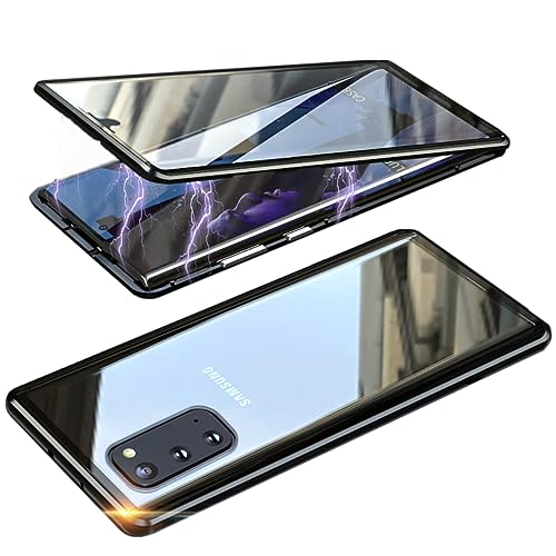 QiiStar Hülle für Samsung Galaxy S20 Magnetische Handyhülle,Metallrahmen Vorne hinten Gehärtetes Glas Schutzhülle 360 Grad Komplettschutz Full Body Case für Samsung S20,Schwarz QiiStar Hülle für Samsung Galaxy S20 Magnetische Handyhülle,Metallrahmen Vorne hinten Gehärtetes Glas Schutzhülle 360 Grad Komplettschutz Full Body Case für Samsung S20,Schwarz von QiiStar