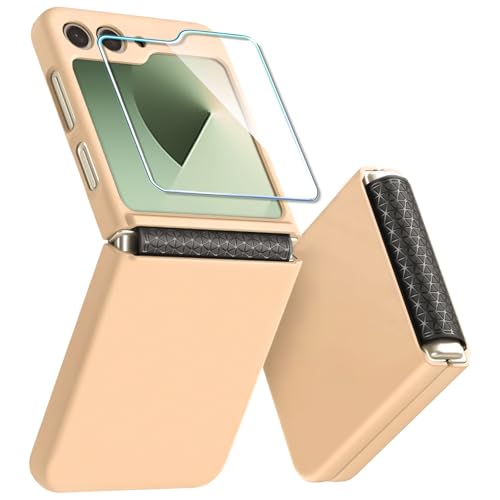 QiiStar for Samsung Galaxy Z Flip 6 Hülle mit Scharnierschutz & Displayschutzfolie Samsung Flip z6 Hard PC Militär Stoßfest Schutzhülle Kratzfest Rugged Cover für Galaxy Z Flip6 5G,Gelb QiiStar for Samsung Galaxy Z Flip 6 Hülle mit Scharnierschutz & Displayschutzfolie Samsung Flip z6 Hard PC Militär Stoßfest Schutzhülle Kratzfest Rugged Cover für Galaxy Z Flip6 5G,Gelb von QiiStar
