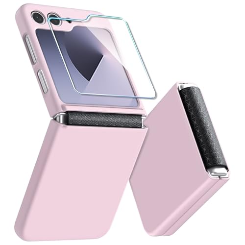 QiiStar for Samsung Galaxy Z Flip 6 Hülle mit Scharnierschutz & Displayschutzfolie Samsung Flip z6 Hard PC Militär Stoßfest Schutzhülle Kratzfest Rugged Cover für Galaxy Z Flip6 5G,Rosa QiiStar for Samsung Galaxy Z Flip 6 Hülle mit Scharnierschutz & Displayschutzfolie Samsung Flip z6 Hard PC Militär Stoßfest Schutzhülle Kratzfest Rugged Cover für Galaxy Z Flip6 5G,Rosa von QiiStar