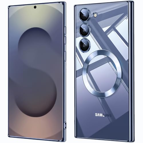 QiiStar für Samsung Galaxy S25 Plus Hülle für Mag-Safe, TPU Weiche Silikon Schutzhülle Samsung S 25 Plus 5G Handyhülle Mit Integrierter Kameraschutz - Deep Blue QiiStar für Samsung Galaxy S25 Plus Hülle für Mag-Safe, TPU Weiche Silikon Schutzhülle Samsung S 25 Plus 5G Handyhülle Mit Integrierter Kameraschutz - Deep Blue von QiiStar