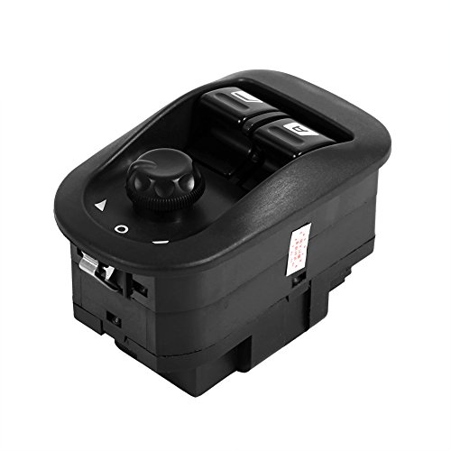 Qiilu 206 fensterheber schalter - Elektrischer Fensterheber-Knopf, professioneller Seitenspiegel-Steuerschalter für Auto 206 von Qiilu