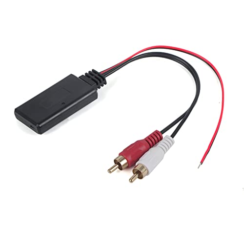 AUX Bluetooth Adapter Auto, Universeller drahtloser Bluetooth-Moduladapter, Bluetooth 5.0 AUX Audio 2 Cinch-Zusatzkabel, Autoradio-Anschluss, AUX-IN-Kabeladapter, Bluetooth-Modulkabel von Qiilu