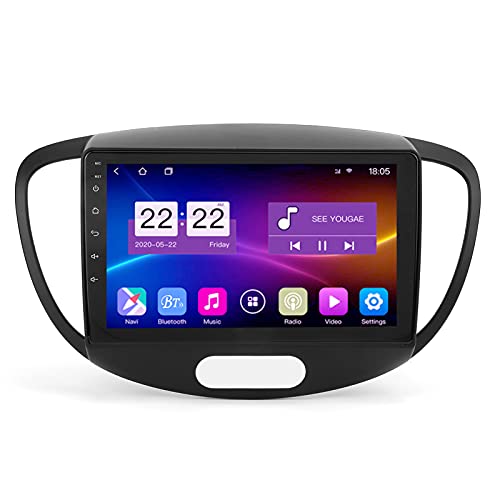 Auto-Player, GPS-Navigation für Auto, Qiilu 9 Zoll Auto Player Multimedia Navigation HD Touchscreen für Android10.0 Blueteeth4.0 Ersatz für I10 2007-2013(1+16G) von Qiilu