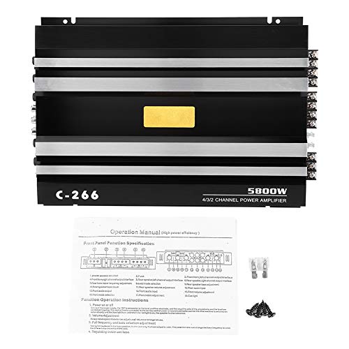 Auto Stereo Audio Verstärker, 12V 5800W Universal Car Truck Stereo-Audio Verstärker Lautsprecher Endstufe Radio von Qiilu