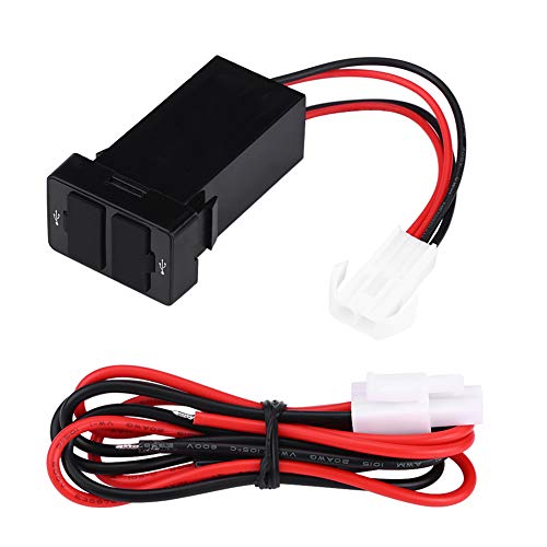 Caricabatteria per Auto Dual USB, Presa per adattatore per caricabatteria da Auto Dual USB 12V-24V 2.1A per Auto Mobile Phone von Qiilu