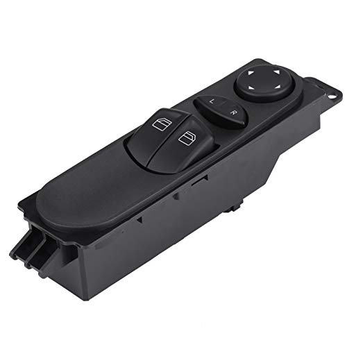 Power Master Fensterschalter, Qiilu Car Power Hauptfenster-Steuerschaltertaste Passend für Mercedes-Benz Vito 2003-2014 W639 (Schwarz) von Qiilu