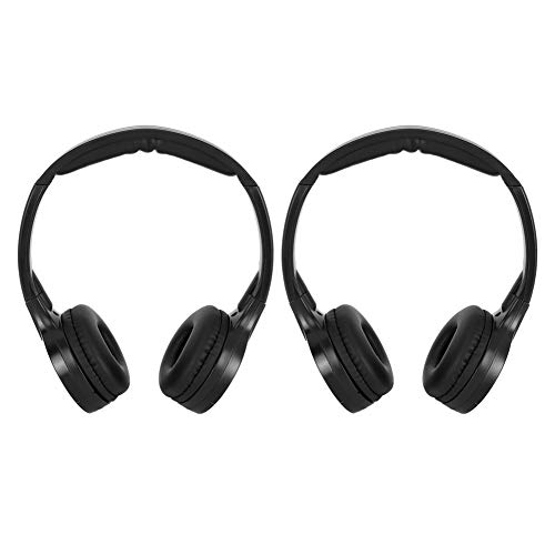 Qiilu 2-Kanal Kabellose Kopfhörer Infrarot IR Stereo Audio Kopfhörer Ohrhörer 10 Meter Reichweite 20–20.000 Hz für DVD-Player in der Kopfstütze des Autos Qiilu 2-Kanal Kabellose Kopfhörer Infrarot IR Stereo Audio Kopfhörer Ohrhörer 10 Meter Reichweite 20–20.000 Hz für DVD-Player in der Kopfstütze des Autos von Qiilu
