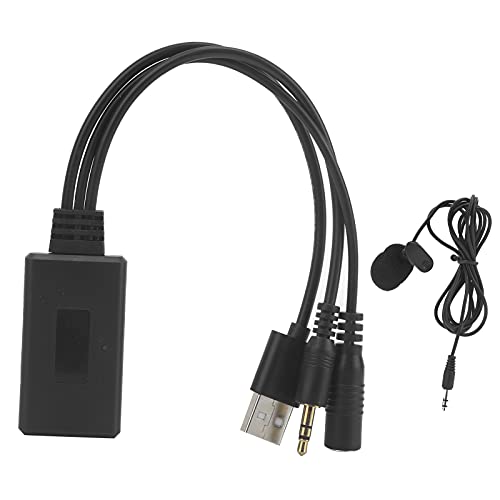 Qiilu Auto-Bluetooth-Audiokabel, Auto Bluetooth Audiokabel, ABS AUX Mikrofonadapter Passend für Hyundai Accent/Azera/Elantra/Genesis von Qiilu