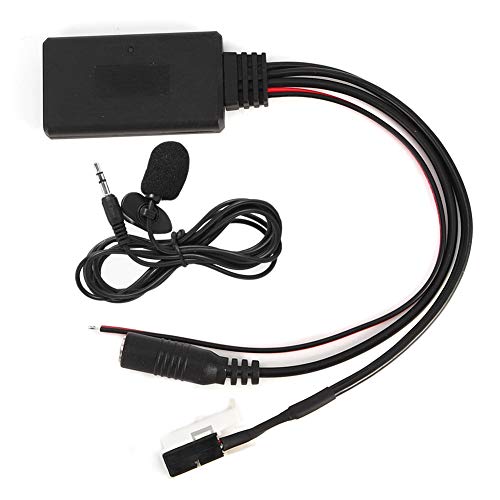 Qiilu Bluetooth Audio Adapter, Auto Bluetooth Audio MP3 Kabeladapter mit Mikrofon Kit Bluetooth Ausrüstung Passend für W169 W221 W251 W245 von Qiilu