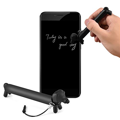 Qiilu Stylus Touch Pen Dog-Type Ersatz Kapazitiver Touchscreen Stylus Pen Universal für Telefon/Tablet Rubbe Autsch Kopf T Wide C Atibility Leicht und Tragbar Kapazitiv (Dackel) von Qiilu