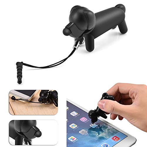 Qiilu Stylus Touch Pen Dog-Type Ersatz Kapazitiver Touchscreen Stylus Pen Universal für Telefon/Tablet Rubbe Autsch Kopf T Wide C Atibility Leicht und Tragbar Kapazitiv (Golden von Qiilu