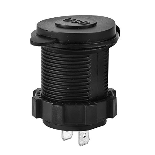 Qiilu wasserdichtes Auto USB Ladegerät, Doppel USB Ladegerät Sockel Steckdose 3.1A mit Anzeige für Auto Boots Mobile von Qiilu