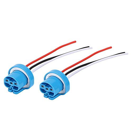 Qiilu Scheinwerfer Kabelbaum Stecker, Paar 9007 Buchse Scheinwerferstecker Stecker Adapter Buchse Kabelbaum Scheinwerfer Nebelscheinwerfer Universal für 9004 HB1 HB5 Glühbirnen 12V-24V von Qiilu