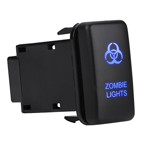 Wippschalter Qiilu 12V Blaue LED Auto Auto On Off Wippschalter für Hilux Landcruiser VIGO(ZOMBIE LIGHTS) von Qiilu