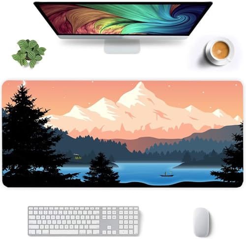 Gaming Mauspad 1500x800x2mm - XXL Mousepad - rutschfeste Gummiunterseite - Tastatur Tischunterlage Large Size - Verbessert Präzision und Geschwindigkeit - Bergbaumlandschaft Gaming Mauspad 1500x800x2mm - XXL Mousepad - rutschfeste Gummiunterseite - Tastatur Tischunterlage Large Size - Verbessert Präzision und Geschwindigkeit - Bergbaumlandschaft von Qijinn