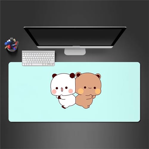 Gaming Mauspad 1500x800x2mm - XXL Mousepad - rutschfeste Gummiunterseite - Tastatur Tischunterlage Large Size - Verbessert Präzision und Geschwindigkeit - Grüne süße Tiere Gaming Mauspad 1500x800x2mm - XXL Mousepad - rutschfeste Gummiunterseite - Tastatur Tischunterlage Large Size - Verbessert Präzision und Geschwindigkeit - Grüne süße Tiere von Qijinn