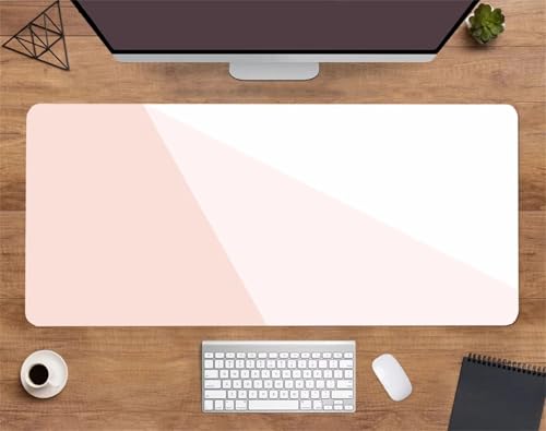 Gaming Mauspad 1600x800x2mm - XXL Mousepad - rutschfeste Gummiunterseite - Tastatur Tischunterlage Large Size - Verbessert Präzision und Geschwindigkeit - Rosa Weiß Gaming Mauspad 1600x800x2mm - XXL Mousepad - rutschfeste Gummiunterseite - Tastatur Tischunterlage Large Size - Verbessert Präzision und Geschwindigkeit - Rosa Weiß von Qijinn