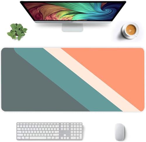 Gaming Mauspad 600x300x2mm - XXL Mousepad - rutschfeste Gummiunterseite - Tastatur Tischunterlage Large Size - Verbessert Präzision und Geschwindigkeit - Grau Orange Gaming Mauspad 600x300x2mm - XXL Mousepad - rutschfeste Gummiunterseite - Tastatur Tischunterlage Large Size - Verbessert Präzision und Geschwindigkeit - Grau Orange von Qijinn