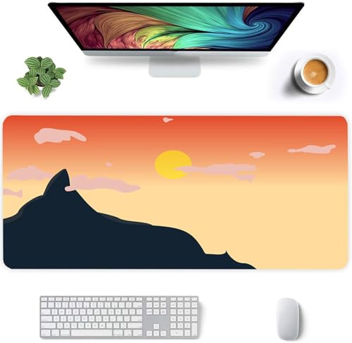 Gaming Mauspad 700x300x2mm - XXL Mousepad - rutschfeste Gummiunterseite - Tastatur Tischunterlage Large Size - Verbessert Präzision und Geschwindigkeit - Gelber Mond Schwarz Gaming Mauspad 700x300x2mm - XXL Mousepad - rutschfeste Gummiunterseite - Tastatur Tischunterlage Large Size - Verbessert Präzision und Geschwindigkeit - Gelber Mond Schwarz von Qijinn