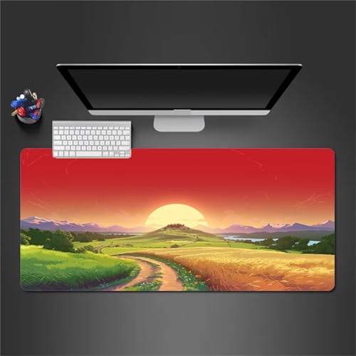 Gaming Mauspad 700x300x3mm - XXL Mousepad - rutschfeste Gummiunterseite - Tastatur Tischunterlage Large Size - Verbessert Präzision und Geschwindigkeit - Sonnenuntergang auf dem Land Gaming Mauspad 700x300x3mm - XXL Mousepad - rutschfeste Gummiunterseite - Tastatur Tischunterlage Large Size - Verbessert Präzision und Geschwindigkeit - Sonnenuntergang auf dem Land von Qijinn