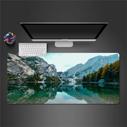 Gaming Mauspad 700x400x2mm - XXL Mousepad - rutschfeste Gummiunterseite - Tastatur Tischunterlage Large Size - Verbessert Präzision und Geschwindigkeit - Seen Berge Gaming Mauspad 700x400x2mm - XXL Mousepad - rutschfeste Gummiunterseite - Tastatur Tischunterlage Large Size - Verbessert Präzision und Geschwindigkeit - Seen Berge von Qijinn