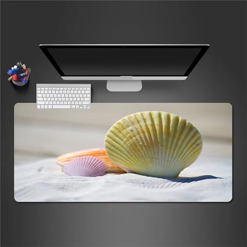 Gaming Mauspad 700x400x2mm - XXL Mousepad - rutschfeste Gummiunterseite - Tastatur Tischunterlage Large Size - Verbessert Präzision und Geschwindigkeit - Strandmuscheln Gaming Mauspad 700x400x2mm - XXL Mousepad - rutschfeste Gummiunterseite - Tastatur Tischunterlage Large Size - Verbessert Präzision und Geschwindigkeit - Strandmuscheln von Qijinn