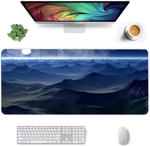 Gaming Mauspad 800x400x2mm - XXL Mousepad - rutschfeste Gummiunterseite - Tastatur Tischunterlage Large Size - Verbessert Präzision und Geschwindigkeit - Berg-Mond-Landschaft Gaming Mauspad 800x400x2mm - XXL Mousepad - rutschfeste Gummiunterseite - Tastatur Tischunterlage Large Size - Verbessert Präzision und Geschwindigkeit - Berg-Mond-Landschaft von Qijinn