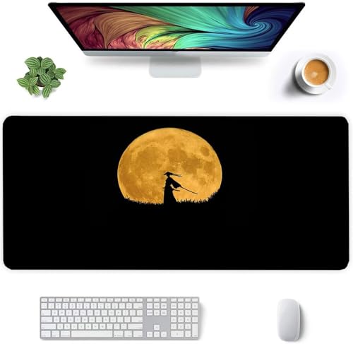 Gaming Mauspad 800x400x2mm - XXL Mousepad - rutschfeste Gummiunterseite - Tastatur Tischunterlage Large Size - Verbessert Präzision und Geschwindigkeit - Japanischer Landschaftsmond Gaming Mauspad 800x400x2mm - XXL Mousepad - rutschfeste Gummiunterseite - Tastatur Tischunterlage Large Size - Verbessert Präzision und Geschwindigkeit - Japanischer Landschaftsmond von Qijinn