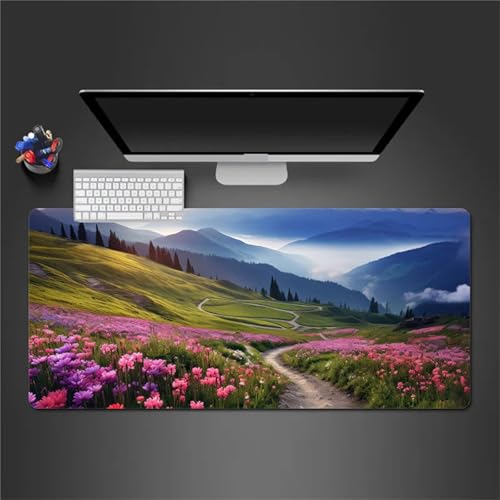 Gaming Mauspad 800x400x2mm - XXL Mousepad - rutschfeste Gummiunterseite - Tastatur Tischunterlage Large Size - Verbessert Präzision und Geschwindigkeit - Wildblumenlandschaft Gaming Mauspad 800x400x2mm - XXL Mousepad - rutschfeste Gummiunterseite - Tastatur Tischunterlage Large Size - Verbessert Präzision und Geschwindigkeit - Wildblumenlandschaft von Qijinn