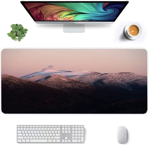 Mauspad XXL Gaming Berglandschaft,600x300mm Große Mouse Pad,2mm Dicke,Glatte Oberfläche,Mousepad mit vernähten Rändern,Anti-Rutsch Mauspad für PC, Heimbüro, Laptop Mauspad XXL Gaming Berglandschaft,600x300mm Große Mouse Pad,2mm Dicke,Glatte Oberfläche,Mousepad mit vernähten Rändern,Anti-Rutsch Mauspad für PC, Heimbüro, Laptop von Qijinn