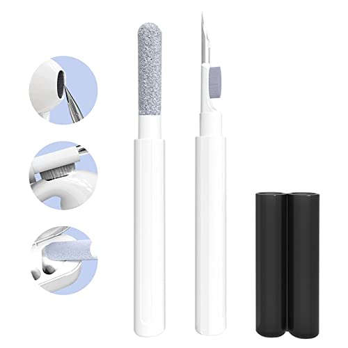 Qikuver Clean Kit für AirPods Pro /1/2/3 Android Ohrstöpsel/Earbuds, Multifunktions Kopfhörer Reinigungsset Werkzeug Weiche Bürste Beflockungsschwamm für AirPods iPhone Kamera von Qikuver