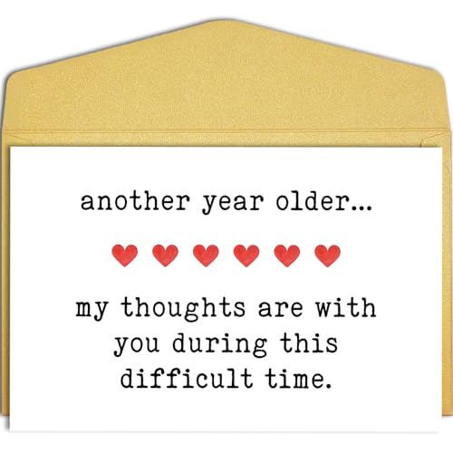 Qiliji Lustige Geburtstagskarte für Sie und Ihn, humorvolle Geburtstagskarte für Freund, Schwester, Bruder, Ehemann, Ehefrau, "Another Year Older My Thoughts Are with You during This Difficult Time" Qiliji Lustige Geburtstagskarte für Sie und Ihn, humorvolle Geburtstagskarte für Freund, Schwester, Bruder, Ehemann, Ehefrau, "Another Year Older My Thoughts Are with You during This Difficult Time" von Qiliji