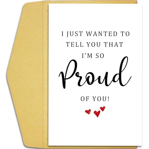 Qiliji So Proud Of You Glückwunschkarten für Abschlussfeier, neuen Job und Beförderung Qiliji So Proud Of You Glückwunschkarten für Abschlussfeier, neuen Job und Beförderung von Qiliji