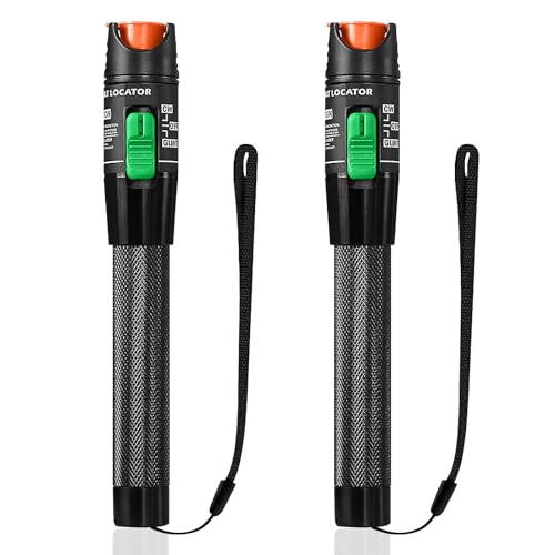 2 Stück 30 MW Visual Fault Locator Kits, 30 km Glasfaserkabeltester für CATV-Telekommunikationstechnik, VFL-Fasertester mit 2,5-mm-FC/SC/ST-Schnittstelle 2 Stück 30 MW Visual Fault Locator Kits, 30 km Glasfaserkabeltester für CATV-Telekommunikationstechnik, VFL-Fasertester mit 2,5-mm-FC/SC/ST-Schnittstelle von Qilnyeh