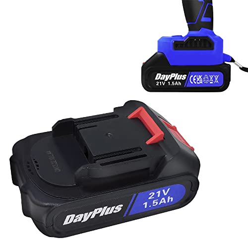21V Lithiumbatterie 1,5Ah Akku mit großer Kapazität 21V Mini-Kettensäge,6 Zoll und 4 Zoll Akku für elektrische Kettensägen von Qimu