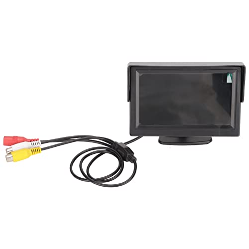 LCD Display Rückfahrkamera Monitor, Wasserdichter Auto Monitor 16:9 Einstellbar für SUV von Qinlorgo